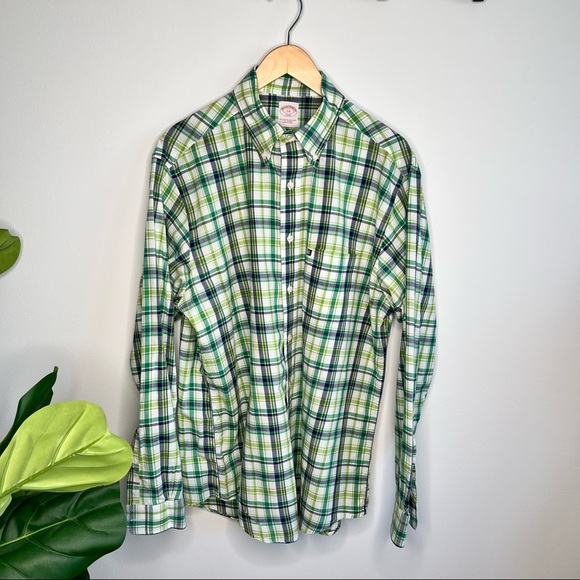 Brooks Brothers Plaid Button Down Shirt - Picture 8 of 9
